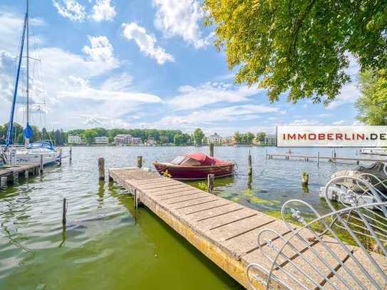 IMMOBERLIN.DE - Exquisite Wohnung mit Südterrasse, Garten & Anteil am Bootssteg in traumhafter Lage