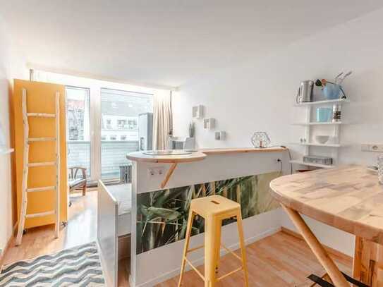 Geschmackvolle 1-Zimmer-Wohnung mit Balkon und EBK in Köln Bayenthal