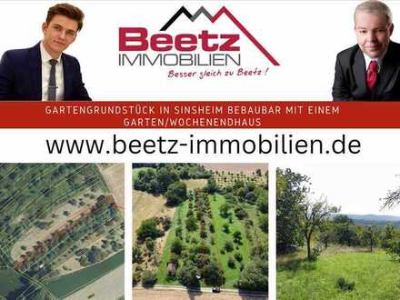 Gartengrundstück in Sinsheim bebaubar mit einem Garten/Wochenendhaus