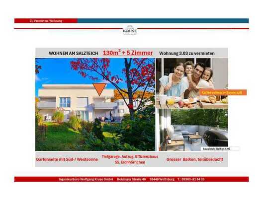 WOHNEN AM SALZTEICH 130m² + 5 Zimmer Wohnung 3.03 zu vermieten