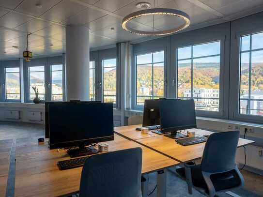 Exklusives Team-Office mit Blick über Heidelberg