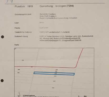 Acker-Grünland in Augsburg-Inningen