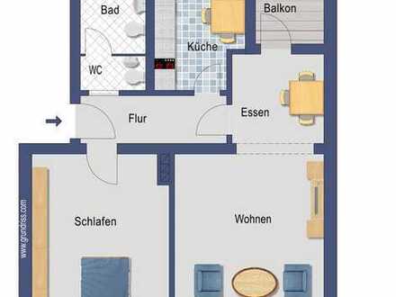 Sparfuchs aufgepasst !!! Helle 2 Zimmer im 1.OG WE 64 vermietet
