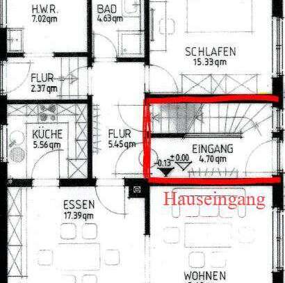 Schöne und gepflegte 4-Zimmer-Maisonette-Wohnung mit Einbauküche in Delbrück