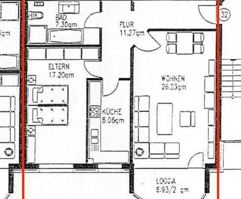 Stilvolle, gepflegte 2-Raum-Wohnung mit Balkon und EBK in Hannover