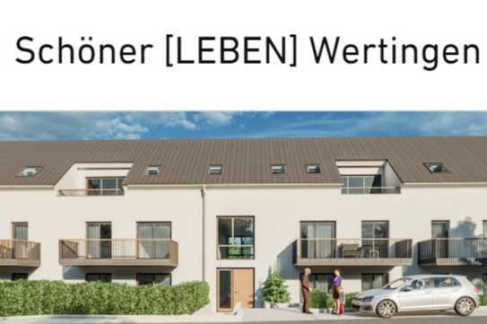 Erstbezug mit Balkon: Exklusive 2-Raum-Wohnung mit gehobener Innenausstattung in Wertingen