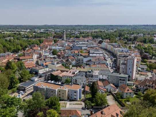 Neubau: Wohnen in Mühldorfs Altstadt - provisionsfrei-degressive AfA 5% für Wohngebäude // 2-Zi-Whg.