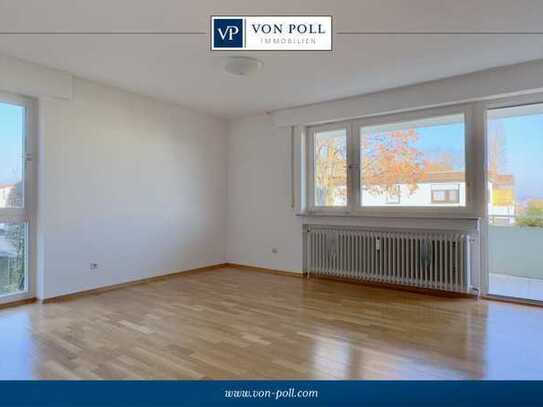 Sehr gepflegte 2-Zimmer-Wohnung 
mit perfektem Grundriss und Aussicht