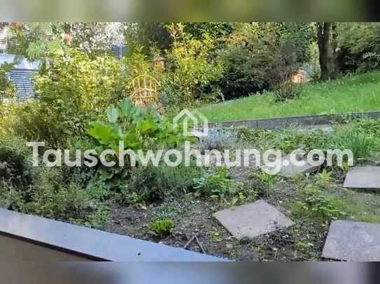 Tauschwohnung: Lichtdurchflutete Wohnung mit Garten