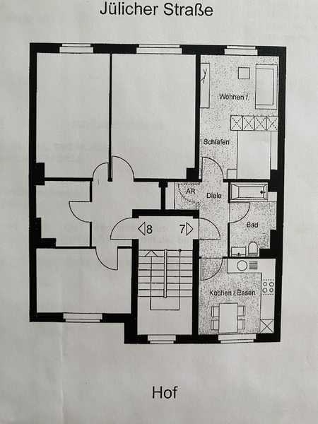 Provisionsfrei ! Exklusive 2-Raum-Wohnung in Köln Altstadt & Neustadt-Süd