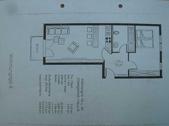 Schöne 2-Zimmer-Wohnung in Ortsrandlage mit Hausmeisterservice