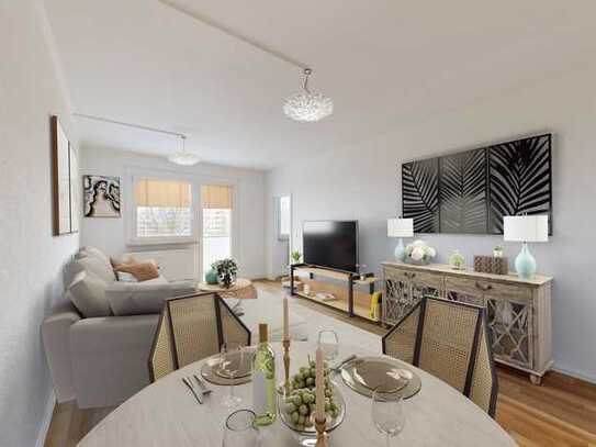 Euer Schlüssel zum Glück! Neu zu sanierende 3-Raum-Wohnung mit verglastem Balkon in sonniger Südlage