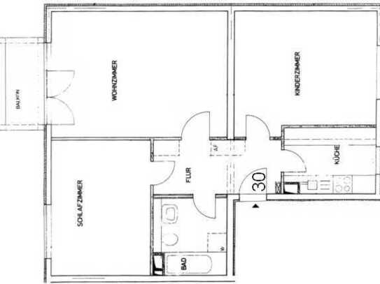 Helle 3-Raumwohnung in Wriezen