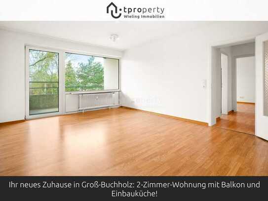 Ihr neues Zuhause in Groß-Buchholz: 2-Zimmer-Wohnung mit Balkon und Einbauküche