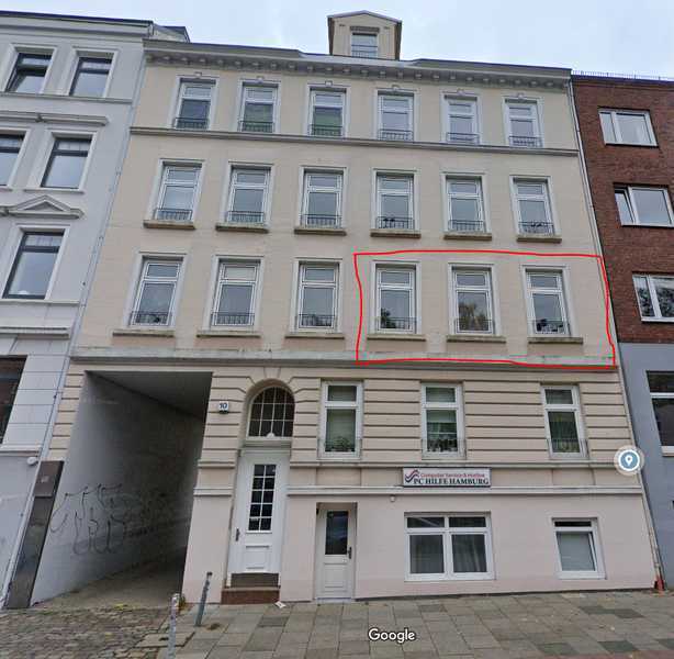 Gepflegte 2-Zimmer Wohnung im 1. OG in Hamburg-Barmbek-Süd