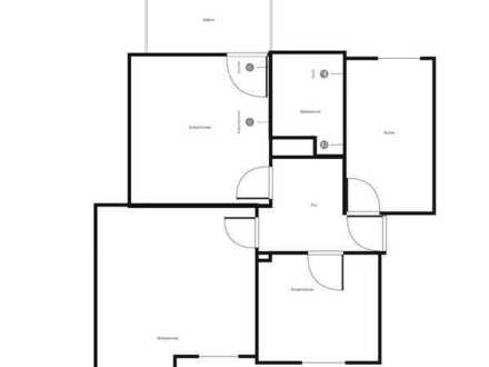 Schöne Wohnung: 3,5-Zimmer-Citywohnung