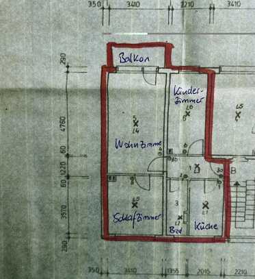 Hausmeisterwohnung, 3 Zimmer Top in einer grünen Umgebung