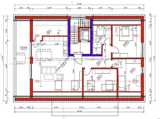 Neubau! "Großzügigen 4-Zimmer-Dachgeschosswohnung in Günzburg-Leinheim"