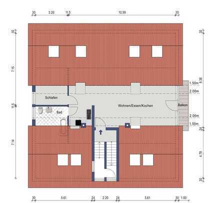 Kapitalanlage: Vermietete 2-Zimmer-Wohnung in idyllischer Waldsee-Feldrandlage