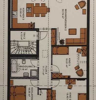 Erstbezug: Stilvolle 4-Zimmer-Dachgeschosswohnung mit gehobener Innenausstattung in Schenkendorf