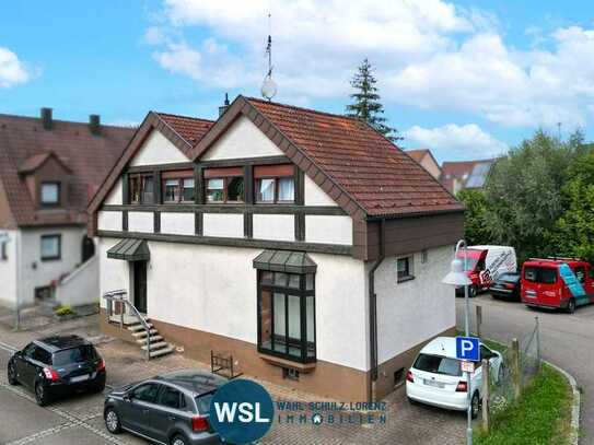 Interessantes Wohn- und Geschäftshaus mit viel Potential in günstiger Lage von Oberboihingen.