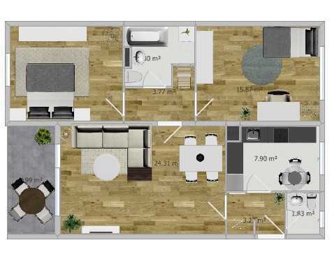 Toll geschnittene 3 Zimmer Wohnung in Kaiserslautern Dansenberg