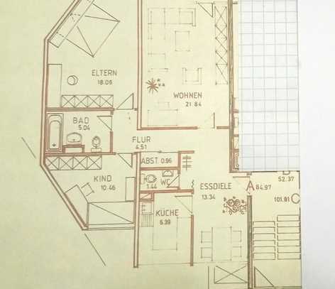 Stilvolle, modernisierte 3,5-Zimmer-Wohnung mit Balkon und EBK in Köln - Lövenich