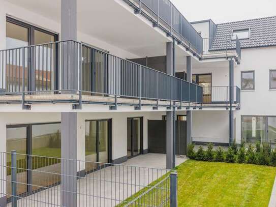 Erstbezug: Großer Balkon & inkl. Einbauküche: Exklusive 3,5-Zimmer-Wohnung mit lux. Ausstattung