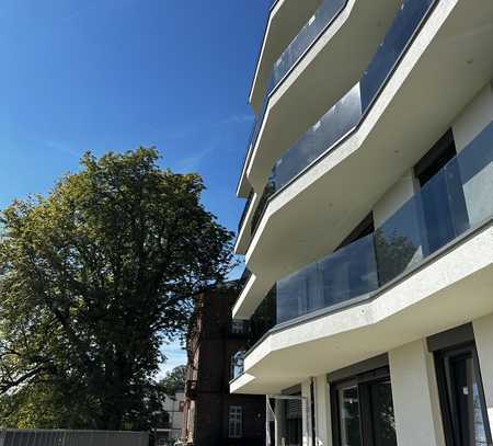 Exklusive Eckwohnung mit großer Terrasse, Luxus EBK und Weitblick