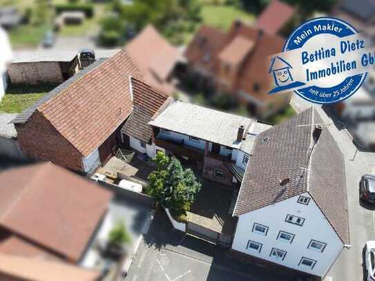 DIETZ: Einfamilienhaus mit Nebengebäude Scheunen und überdachten Flächen INKLUSIVE BAUGRUNDSTÜCK!