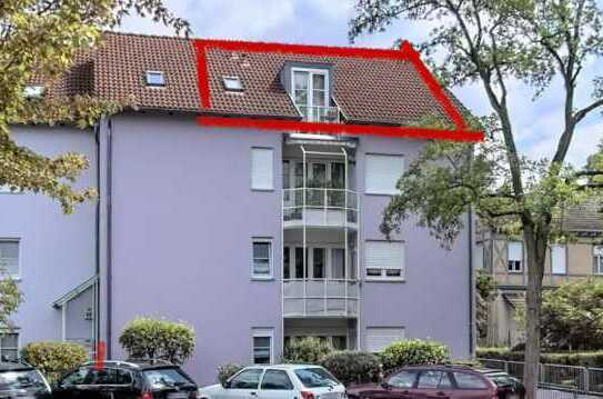 Gemütliche 3-Zimmer Wohnung mit 3 Balkonen in der begehrten Weinheimer Weststadt