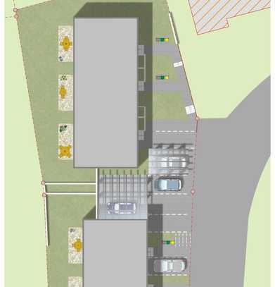 Bauträgergrundstück / Bauplatz für 2 Doppelhaushäften und 3 Reihenhäuser