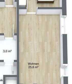 Neubau-Whg. mit Einbauküche: ansprechende 2-Zimmer-Wohnung in Roßdorf