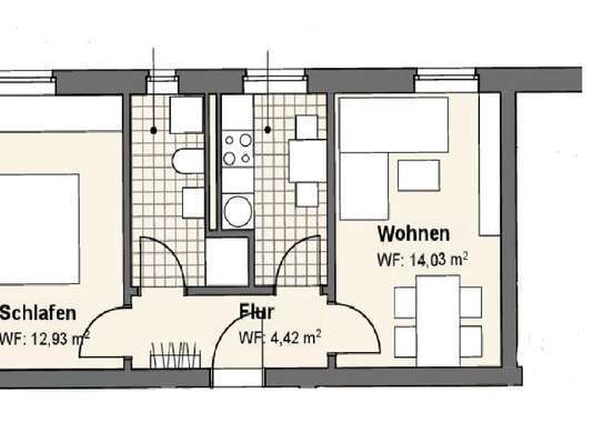 wir renovieren+++ 2-Raum Wohnung frei