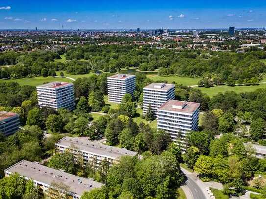 Wohnen direkt am Ostpark – 2-Zimmer-Wohnung im 3. OG. mit großem Balkon und TG-Einzelstellplatz