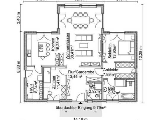 Bungalow für Jung und Ältere - Ideale Lage mit pflegbarem Garten