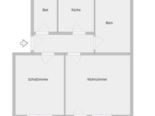 Charmante, renovierte 3-Zimmer-Wohnung