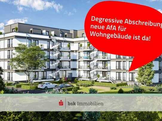 Lichtdurchflutete Erdgeschosswohnung mit zugehöriger Dachterrasse