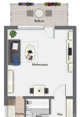 1 Zimmer Wohnung ideal für Kapitalanleger!