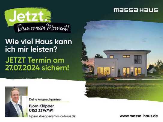 Wieviel Haus kann ich mir leisten? Beratung am 27.07 im Musterhaus