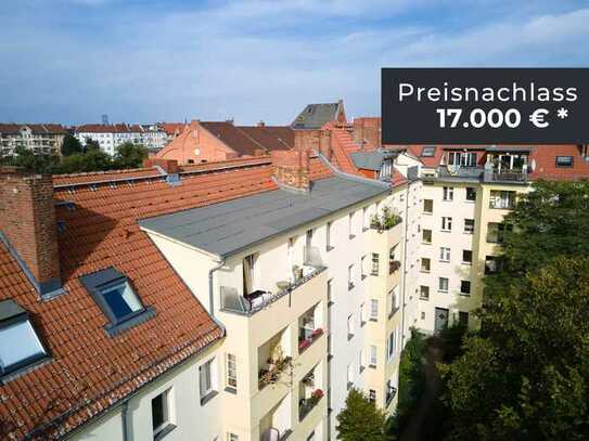 Preisnachlass sichern auf vermietete 2,5-Zimmerwohnung mit Balkon & Wannenbad am Schillerkiez