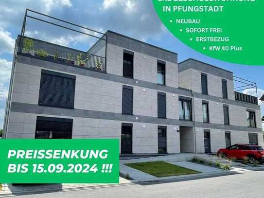 Neubau Erstbezug – schicke 3 ZKB Wohnung mit Terrasse und Gartenanteil