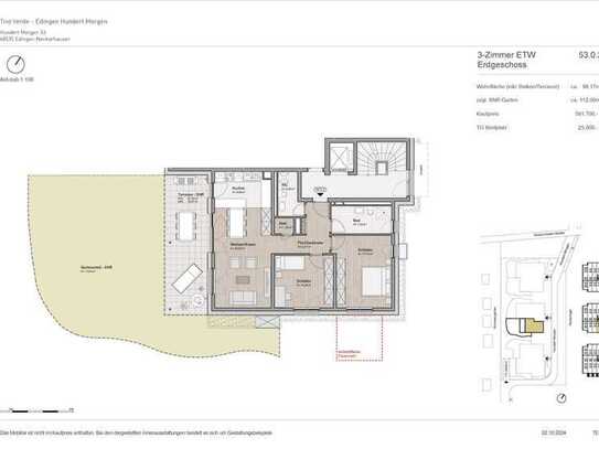 Komfortable 3 Zimmer-ETW mit Gartenanteil