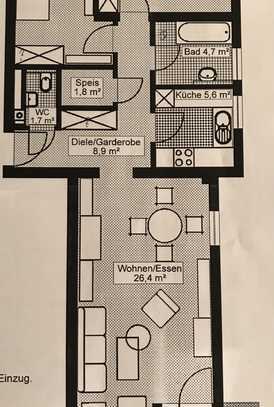 Helle 3,5-Zimmer Wohnung sucht neue Bewohner