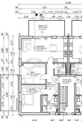 Neubau!! Wohnung mit drei Zimmern sowie Balkon und EBK in Cham