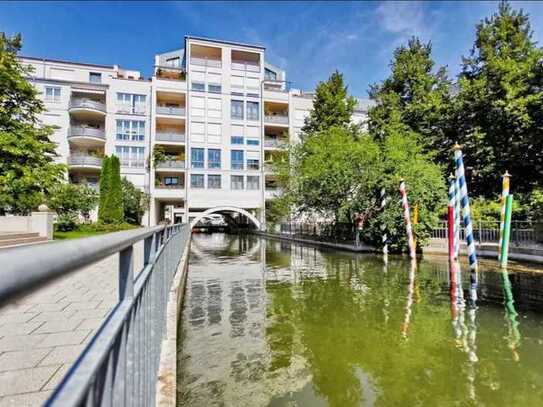 Geschmackvolle 3-Zimmer-Erdgeschosswohnung mit Garten in Klein Venedig