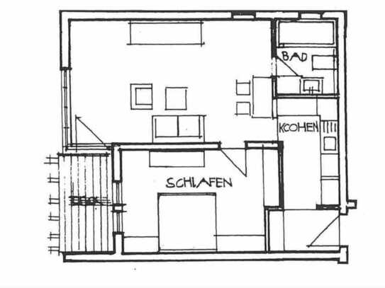 Top geschnittene 2-Zimmer-Wohnung