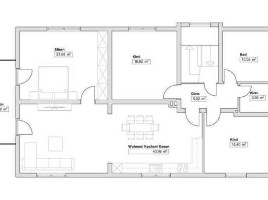 Erstbezug nach Sanierung: Attraktive 5-Zimmer-Wohnung mit Balkon und Gartennutzung in Groß-Gerau