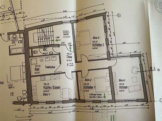 4-Raum Wohnung / Büro / Praxis in der Schorndorfer Innenstadt