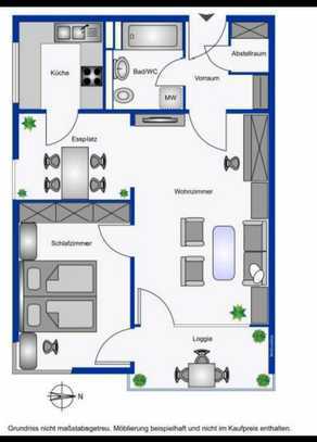 Schöne 2,5-Zimmer-Wohnung in 72108, Rottenburg